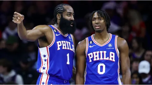 James Harden and Tyrese Maxey
