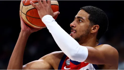 Tyrese Haliburton #4 of the United States