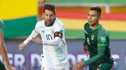 Messi against Bolivia
