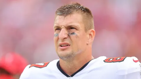 Rob Gronkowski with the Tampa Bay Buccaneers