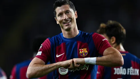 Robert Lewandowski of FC Barcelona