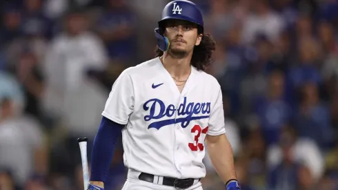 James Outman #33 of the Los Angeles Dodgers