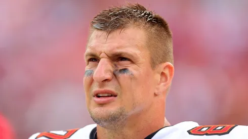 Rob Gronkowski with the Tampa Bay Buccaneers
