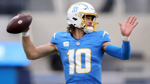 Justin Herbert #10 of the Los Angeles Chargers
