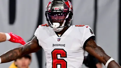 Jones celebrates a touchdown in his latest game