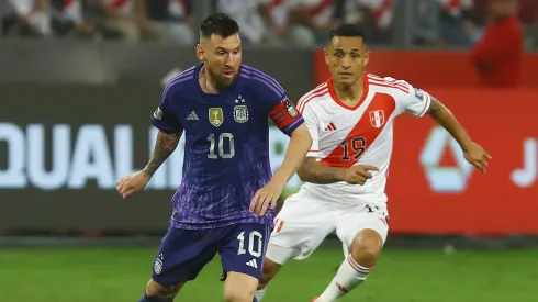 Messi against Peru
