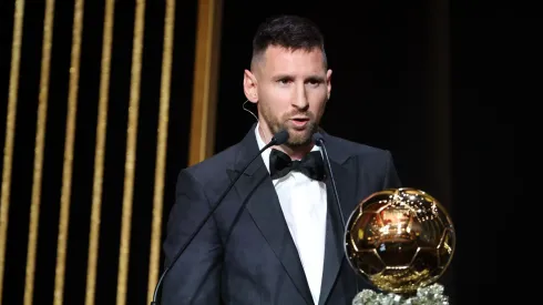 Lionel Messi at the 2023 Ballon d'Or gala
