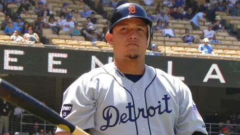 Miguel Cabrera playing for the Detroit Tigers.

