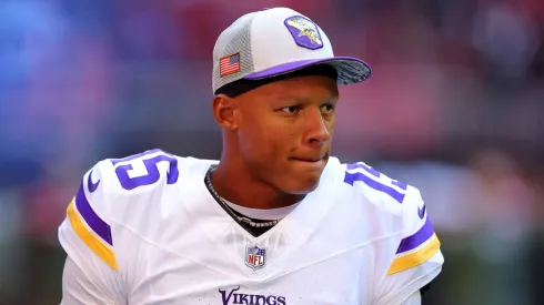 Josh Dobbs, quarterback of the Minnesota Vikings, during the 2023 NFL season
