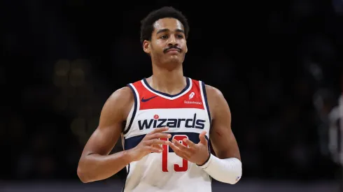 Jordan Poole playing for the Washington Wizards.
