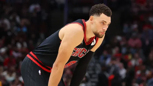 Zach LaVine during a game against the Suns