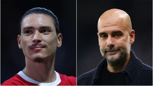 Darwin Nuñez and Pep Guardiola