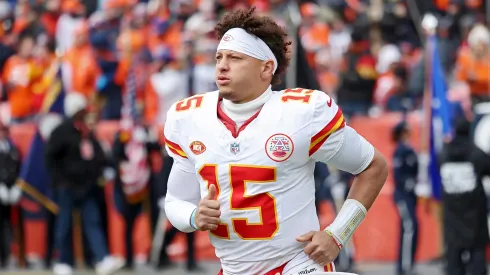 Patrick Mahomes warms-up prior to a game.
