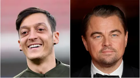 Mesut Ozil and Leonardo DiCaprio