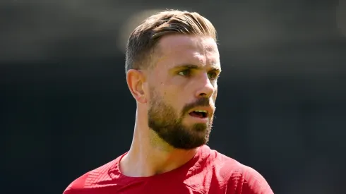 Jordan Henderson with Liverpool