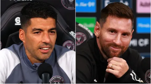 Luis Suarez and Lionel Messi
