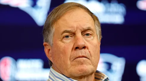 Bill Belichick in his final press conference with the New England Patriots
