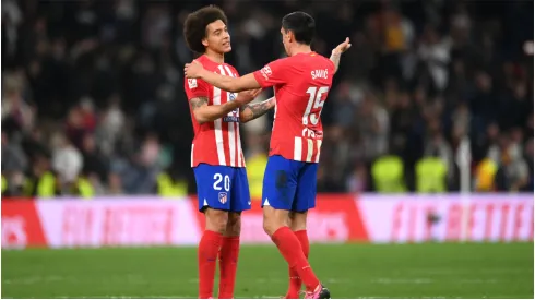 Axel Witsel and Stefan Savic of Atletico Madrid
