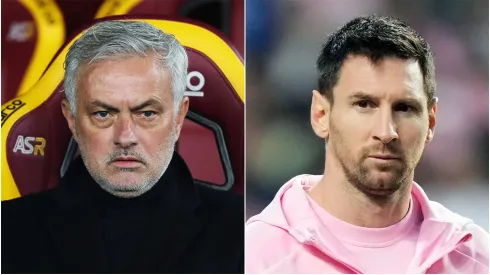 Jose Mourinho and Lionel Messi
