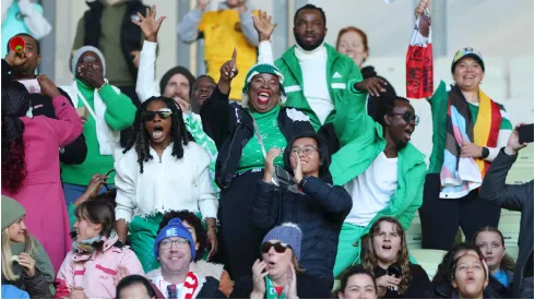 Nigeria fans show their support
