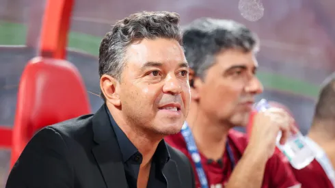 Marcelo Gallardo, coach of Al Ittihad, looks on during the Saudi Pro League match between Al-Ittihad and Al-Khaleej at King Abdulaziz Sport City Stadium on November 30, 2023 in Mecca, Saudi Arabia.