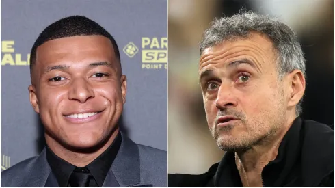 Kylian Mbappe and Luis Enrique
