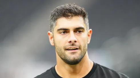 Jimmy Garoppolo quarterback of the Las Vegas Raiders
