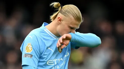 Erling Haaland had a big miss in Manchester City vs Manchester United
