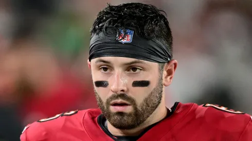 Baker Mayfield with the Tampa Bay Buccaneers

