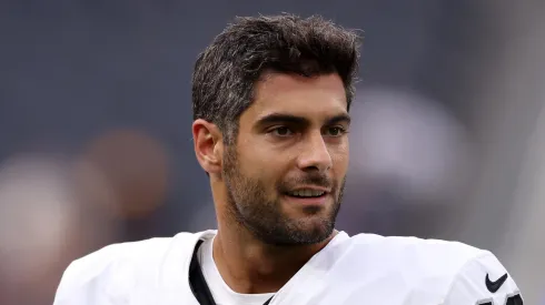 Jimmy Garoppolo as quarterback of the Las Vegas Raiders