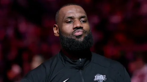 LeBron James of the Los Angeles Lakers before a game.
