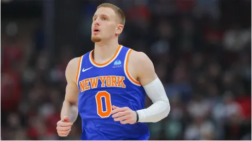 Donte DiVincenzo of the New York Knicks