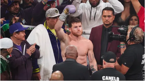 Canelo Alvarez during the Boxing fight
