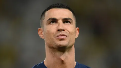Cristiano Ronaldo before an Al-Nassr game.