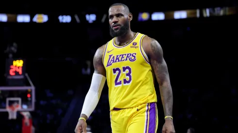 LeBron James during a game with the Los Angeles Lakers.
