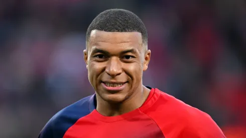 Kylian Mbappe of Paris Saint-Germain looks on as he warms up prior to the UEFA Champions League semi-final second leg match between Paris Saint-Germain and Borussia Dortmund at Parc des Princes on May 07, 2024 in Paris, France.