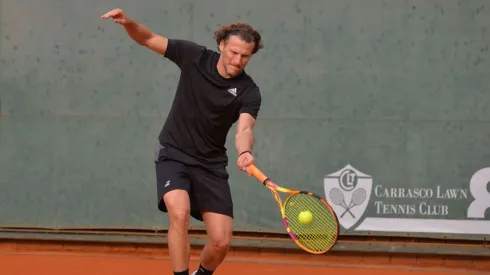 Diego Forlan playing Tennis