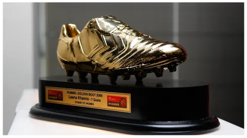 The golden boot is a trophy that recognises the top scorer of a tournament
