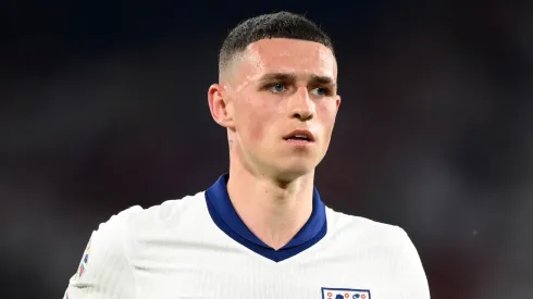 Phil Foden of England during the UEFA EURO 2024 group stage match between England and Slovenia at Cologne Stadium on June 25, 2024 in Cologne, Germany.
