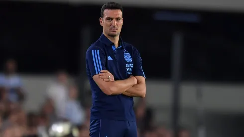 Lionel Scaloni head coach of Argentina looks on during an international friendly match between Argentina and Panama
