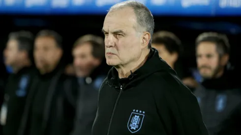 Marcelo Bielsa, head coach of Uruguay, looks on prior to a FIFA World Cup 2026 Qualifier match between Uruguay and Chile
