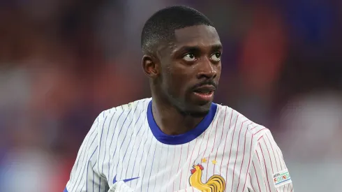 Ousmane Dembele of France during the UEFA EURO 2024 group stage match between Netherlands and France at Football Stadium Leipzig on June 21, 2024 in Leipzig, Germany.