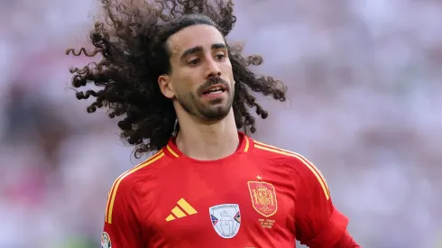 Marc Cucurella of Spain during the UEFA EURO 2024 quarter-final match between Spain and Germany.
