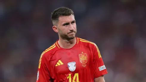 Aymeric Laporte of Spain looks on during the UEFA EURO 2024 semi-final match between Spain v France
