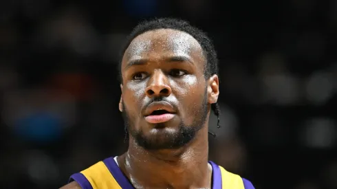 Bronny James of the Los Angeles Lakers