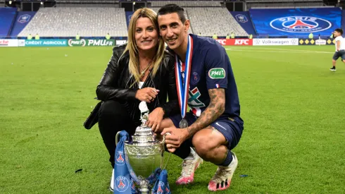 Angel Di Maria with his wife Jorgelina Cardoso