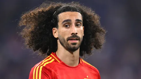 Marc Cucurella of Spain looks on during the UEFA EURO 2024 semi-final match between Spain v France
