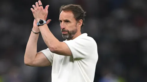 England coach Gareth Southgate applauds the fans after England had lost 2-1 to Spain during the UEFA EURO 2024 final match between Spain and England at Olympiastadion on July 14, 2024 in Berlin, Germany.