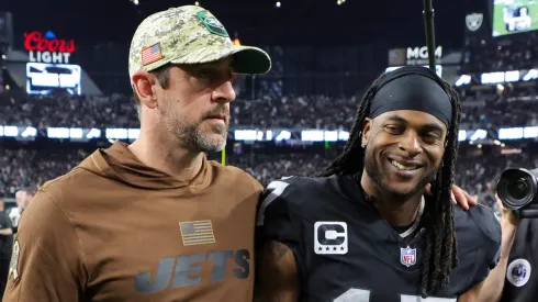Aaron Rodgers (left, Jets) with Davante Adams (right, Raiders) – NFL 2023
