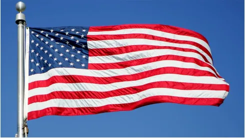 The flag of the USA
